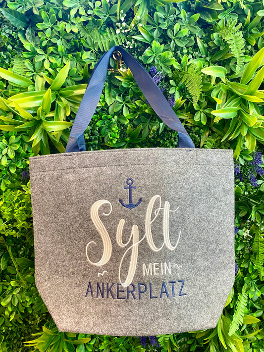 Tasche „ Sylt-mein Ankerplatz“